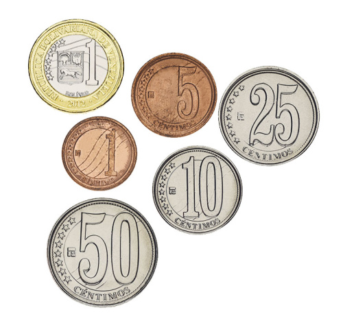 фото Венесуэла набор из 6 монет 2007-2012 UNC 1, 5, 10, 25, 50 сентим, 1 боливар