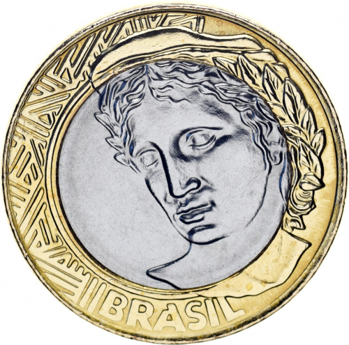 фото Бразилия 1 реал 2010 UNC