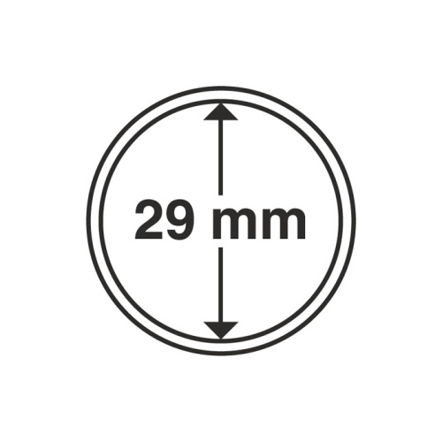 фото Капсула для монеты 29 мм, Leuchtturm