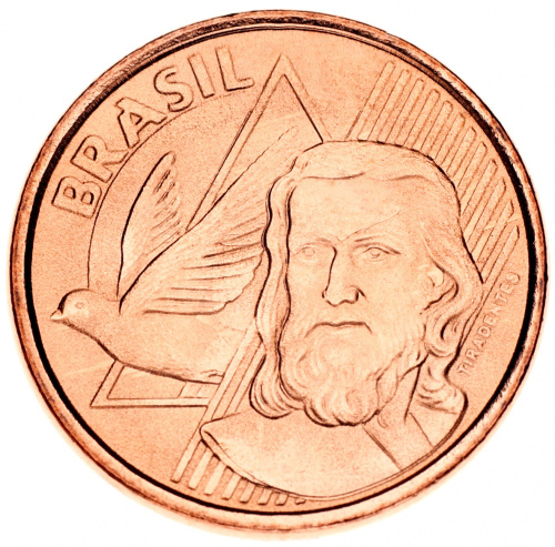 фото Бразилия 5 сентаво 2017 UNC Птица