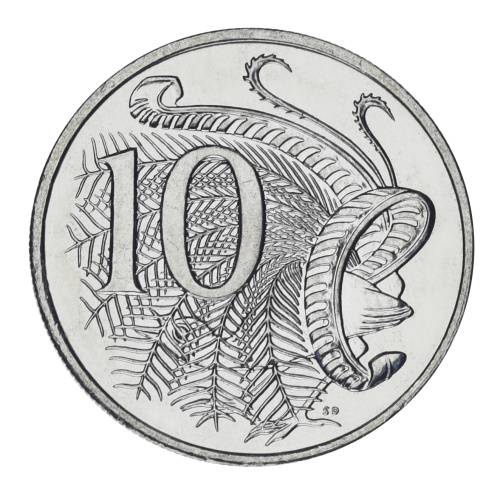 фото Австралия 10 центов 2024 UNC Charles III