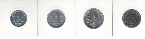 фото Индонезия набор из 4 монет 2016 UNC