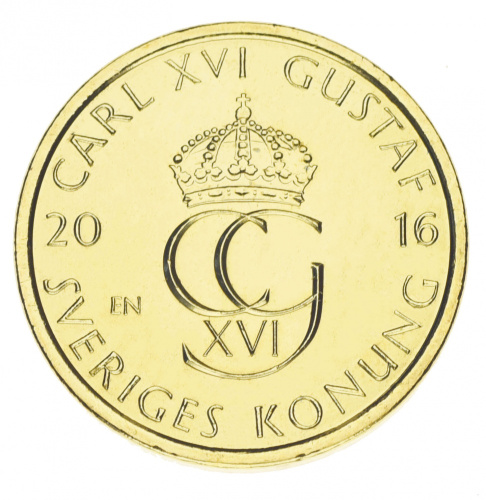 фото Швеция 5 крон 2016 AU-UNC