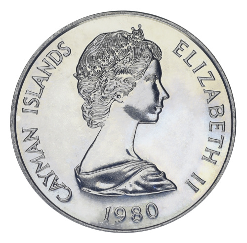 фото Каймановы острова 25 центов 1980 UNC