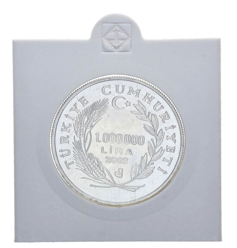 фото Турция 1000000 лир 2002 UNC Юнус Эмре