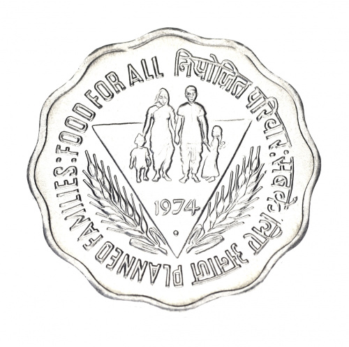 фото Индия 10 пайс 1974 F-VF ФАО (KM#28)