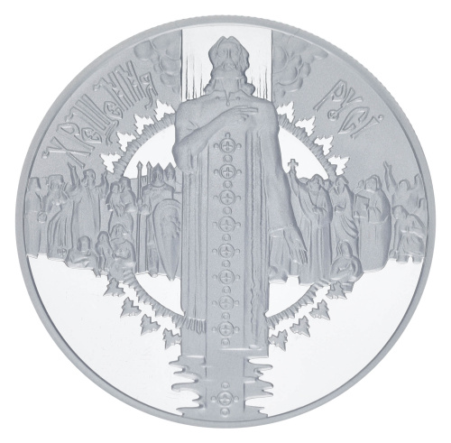 фото Украина 10 гривен 2000 Серебро Proof Крещение Руси (Ag 925, унция, 31.1 грамм)