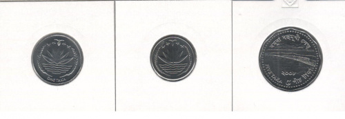 фото Бангладеш набор из 3 монет UNC