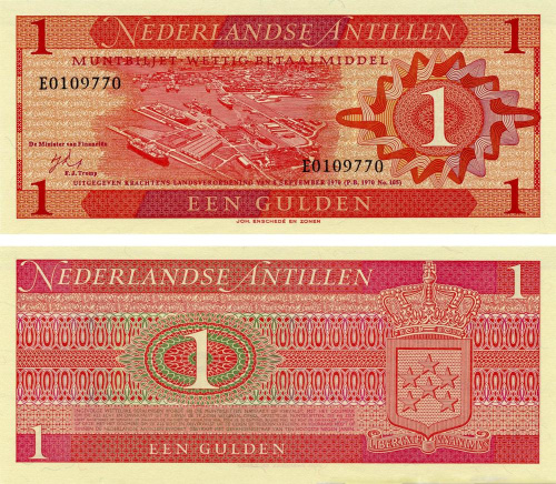 фото Нидерландские Антилы 1 гульден 1970 UNC (P20a)