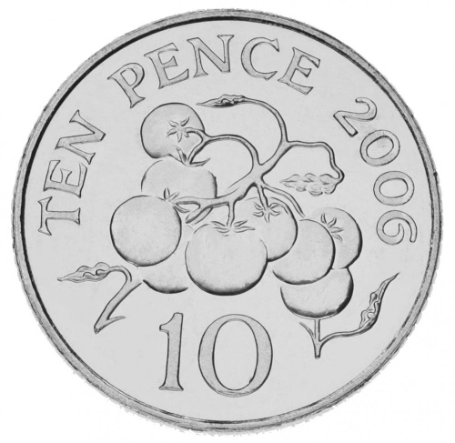 фото Гернси 10 пенсов 2003 UNC Ягоды