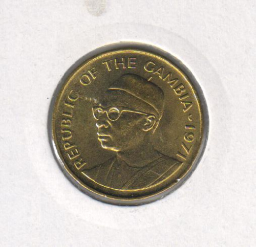 фото Гамбия 10 бутутов 1971 VF (KM#10)