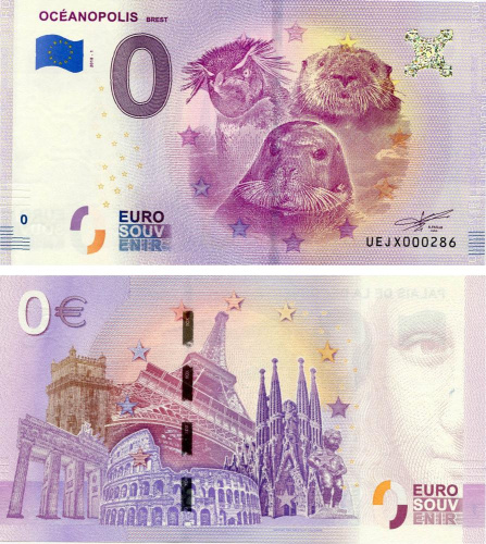 фото Франция 0 ЕВРО 2018 UNC Океанополис Фауна