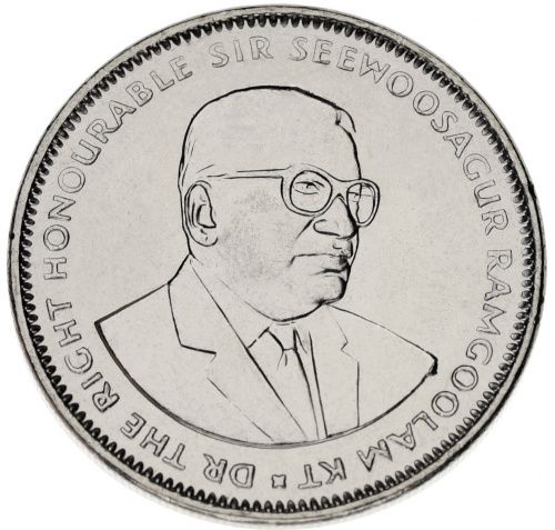 фото Маврикий 1 рупия 2000-2010 AU-UNC