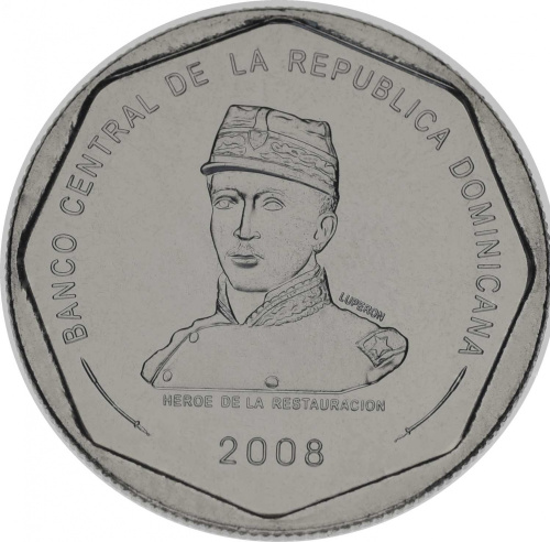 фото Доминикана 25 песо 2008-2010 UNC