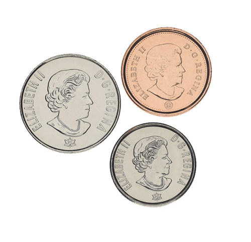 фото Канада набор из 3 монет 2012-2017 UNC 1, 5, 10 центов