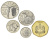 фото Самоа набор из 5 монет 2002-2010 UNC 5, 10, 20, 50 сене, 1 тала