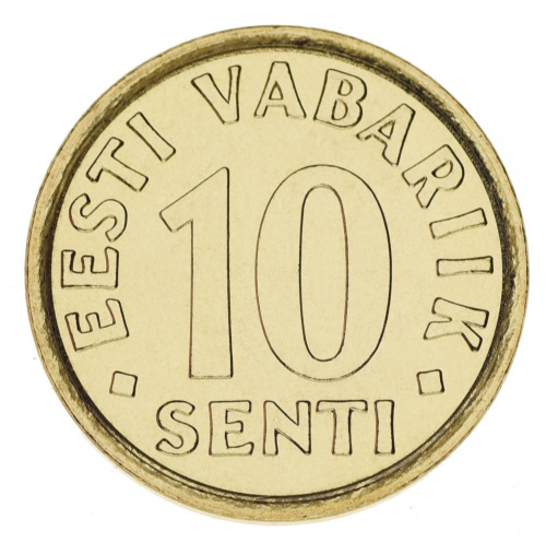 фото Эстония 10 сенти 2008 UNC