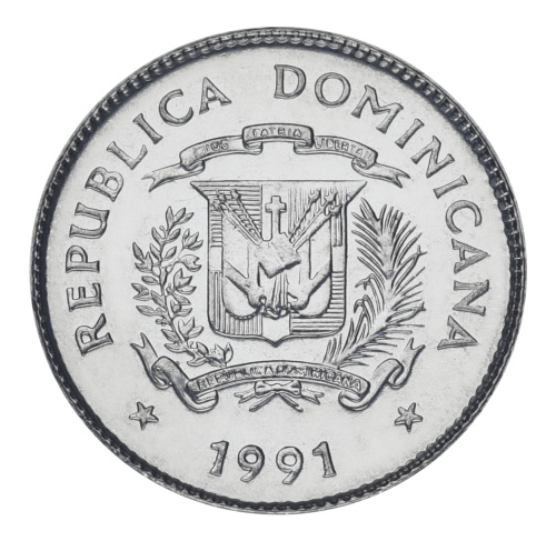 фото Доминикана 10 сентаво 1991 UNC