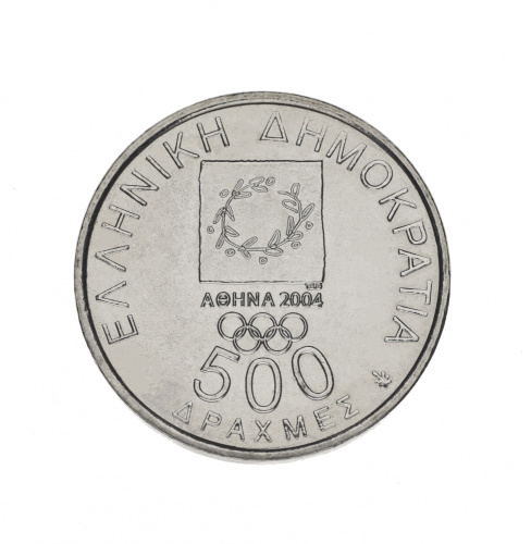 фото Греция набор из 6 монет по 500 драхм 2000 VF-AU XXVIII летние Олимпийские игры 2004 года в Афинах