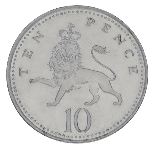 фото Великобритания 10 пенсов 2004 F-VF