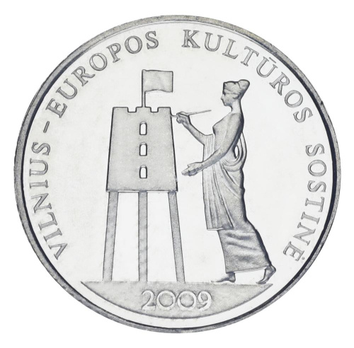 фото Литва 1 лит 2009 UNC Вильнюс - Европейская столица культуры