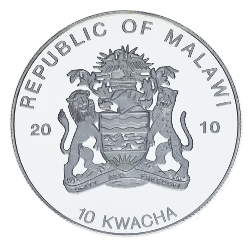 фото Малави 10 квача 2010 Proof Вымирающие виды лягушек - Квакши