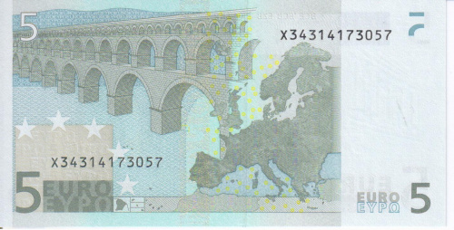 фото Германия 5 евро 2002 X P017 UNC