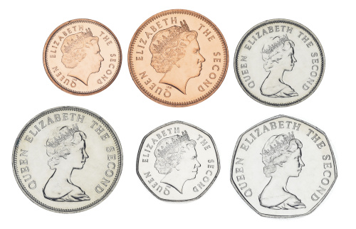 фото Фолклендские острова набор из 6 монет 1985-2004 AU-UNC 1, 2, 5, 10, 20, 50 пенсов