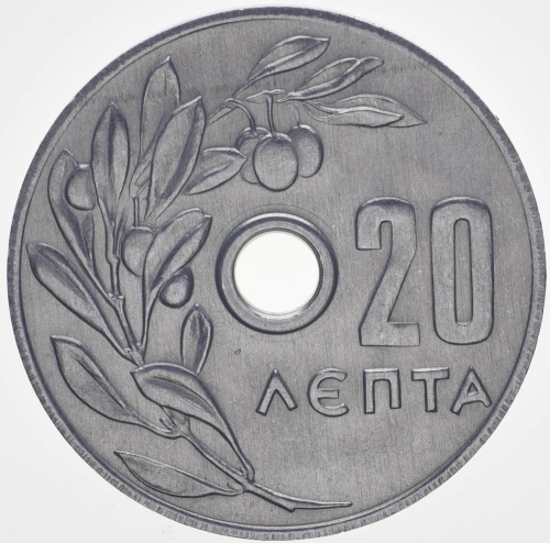фото Греция 20 лепт 1971 AU-UNC (KM#79)