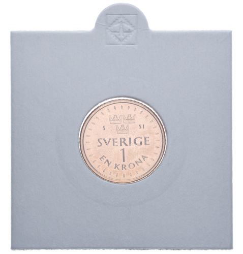 фото Швеция 1 крона 2016 AU-UNC