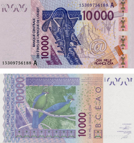 фото Западная Африка 10000 франков 2003 A UNC (P118Aa)