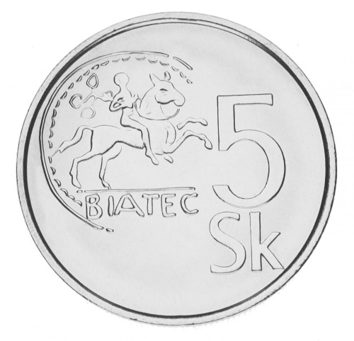 фото Словакия 5 крон 2007 UNC