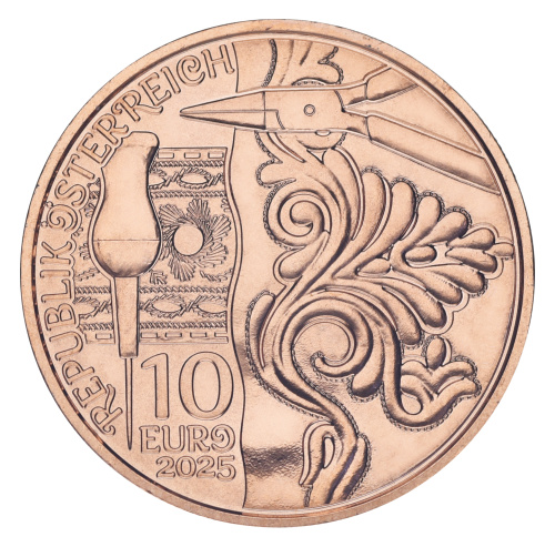фото Австрия 10 евро 2025 UNC Трахт - Ледергоспен
