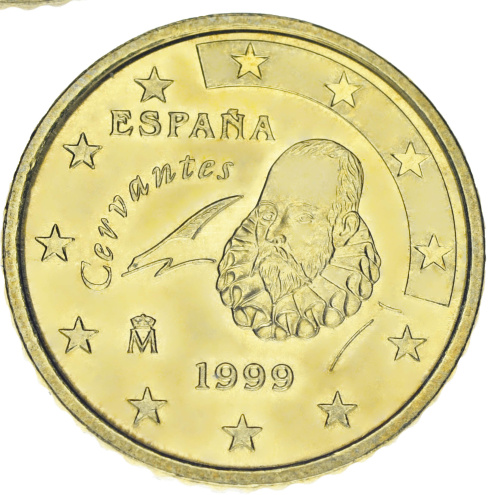 фото Испания 50 евроцентов 1999 UNC
