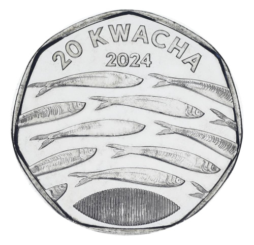 фото Малави 20 квача 2024 UNC Фауна - Рыбы