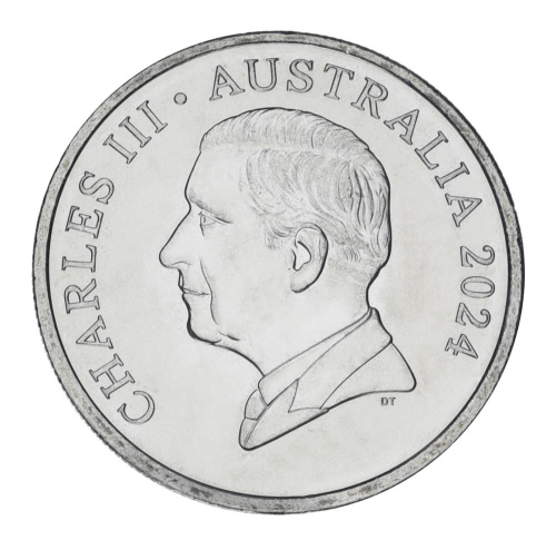 фото Австралия 10 центов 2024 UNC Charles III