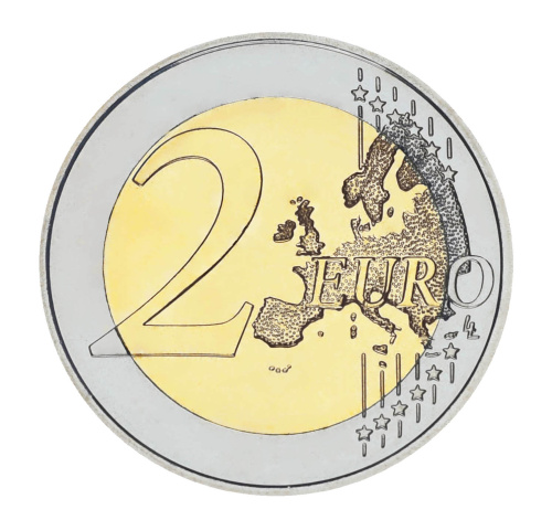 фото Франция 2 евро 2022 Биметалл UNC Жак Ширак