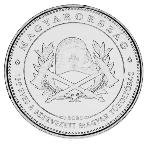 фото Венгрия 50 форинтов 2020 UNC 150 лет пожарной охране