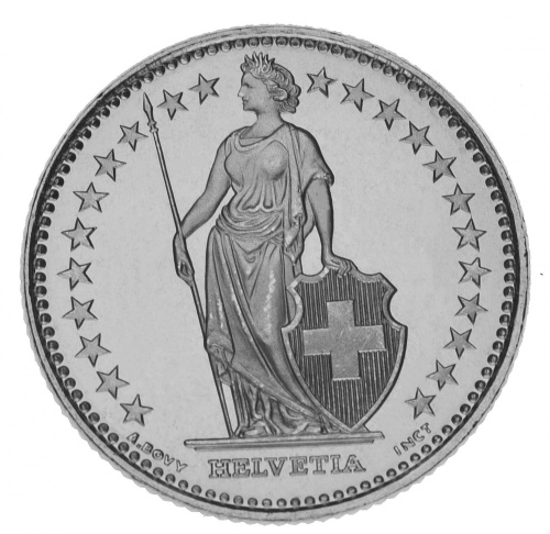 фото Швейцария 1 франк 2016 UNC