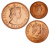 фото Восточные Карибы набор из 3 монет 1955-1965 AU-UNC 0,5, 1, 2 цента