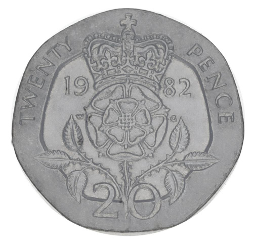 фото Великобритания 20 пенсов 1982 F-VF