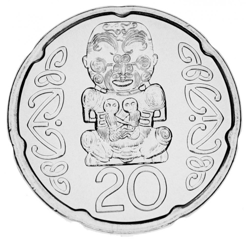фото Новая Зеландия 20 центов 2008 UNC