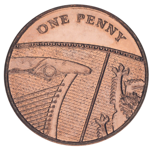 фото Великобритания 1 пенни 2010 F-VF