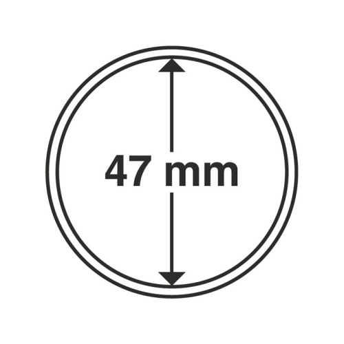 фото Капсула для монеты 47 мм, Leuchtturm