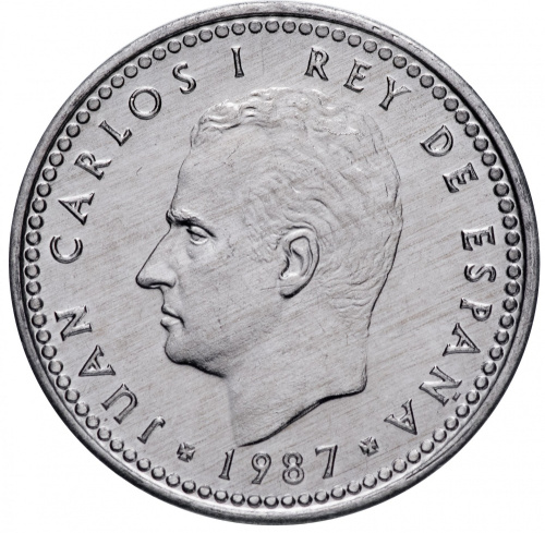 фото Испания 1 песета 1987 VF (KM#821)