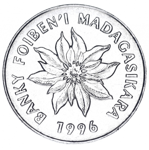 фото Мадагаскар 5 франков 1996 AU-UNC
