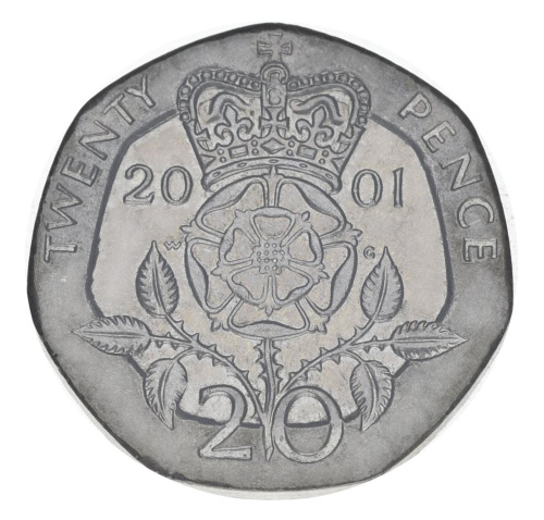 фото Великобритания 20 пенсов 2001 F-VF