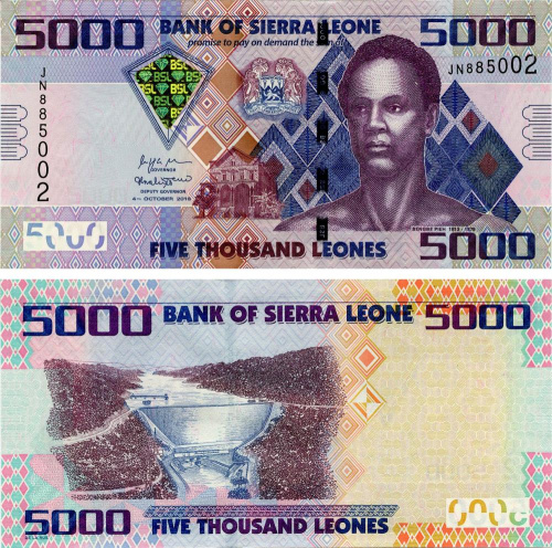 фото Сьерра-Леоне 5000 леоне 2018 UNC (P32)