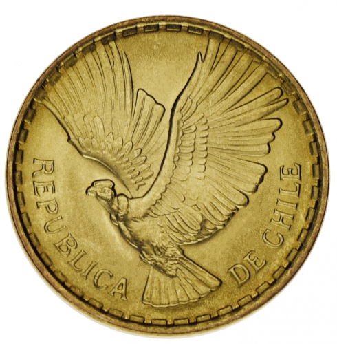 фото Чили 2 сентесимо 1970 AU-UNC Кондор