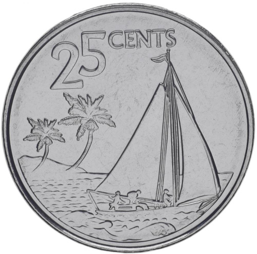 фото Багамы 25 центов 2015 UNC (KM#220)